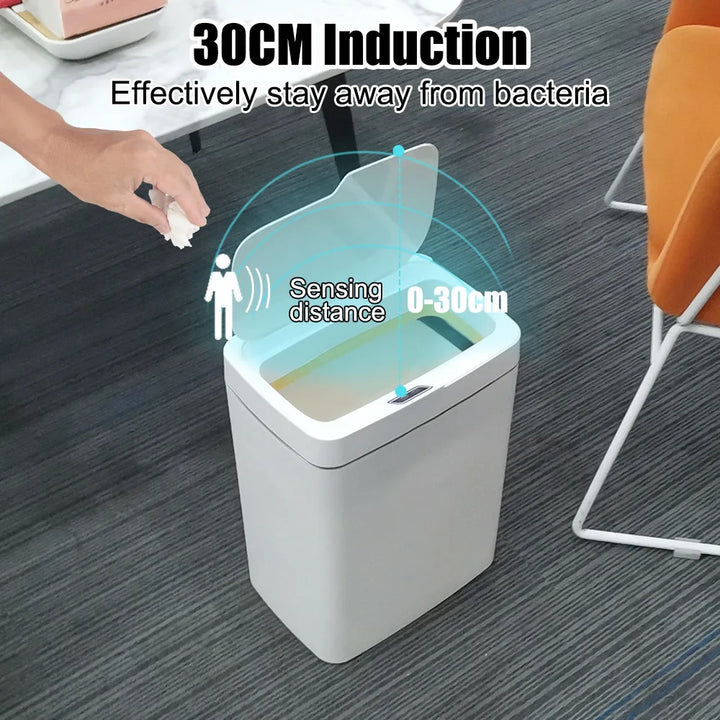 Smart Trash Can 15L – Auto Sensor & Self-Sealing Technology