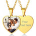 Personalized Heart Photo Necklace – Stainless Steel | Classic Women's Gift