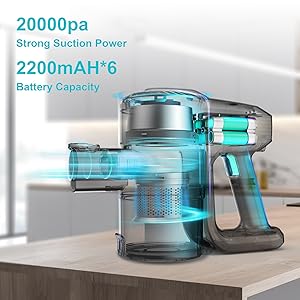 INSE 175W Cordless Handheld Vacuum Cleaner with HEPA Filter – 0.6L to 1L Capacity