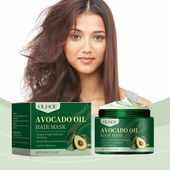 Ouhoe 100ml Ginseng Hair Growth Spray Repair Dry Frizzy Hair Oil Avocado Moisturize Hair Mask Nourish Scalp  Anti Hair Loss Mist