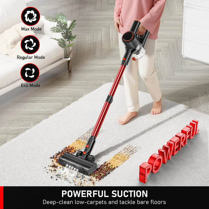 SUXIANGVAC Cordless Handheld Vacuum Cleaner – 1400W with HEPA Filter and LCD Display