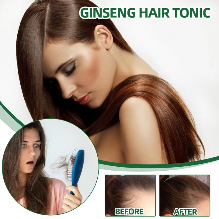 Ouhoe 100ml Ginseng Hair Growth Spray Repair Dry Frizzy Hair Oil Avocado Moisturize Hair Mask Nourish Scalp  Anti Hair Loss Mist