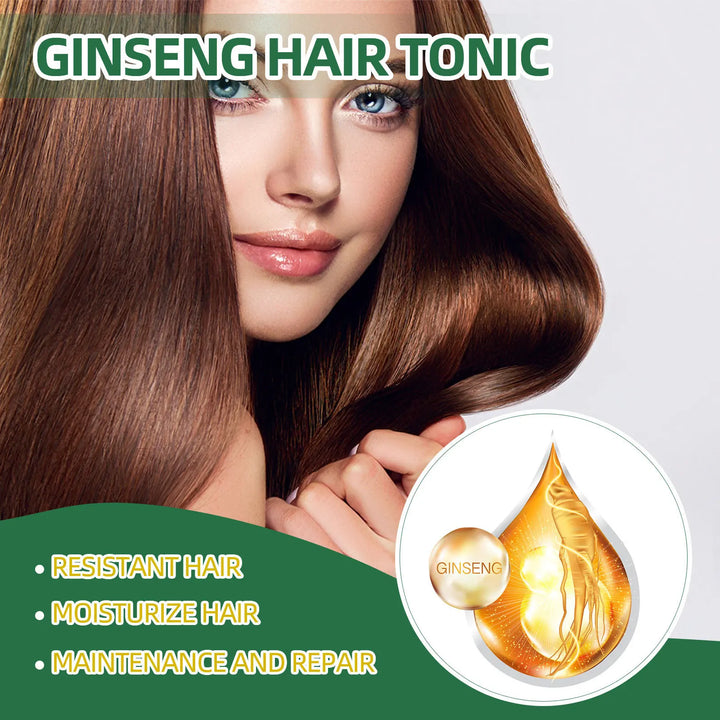 Ouhoe 100ml Ginseng Hair Growth Spray Repair Dry Frizzy Hair Oil Avocado Moisturize Hair Mask Nourish Scalp  Anti Hair Loss Mist