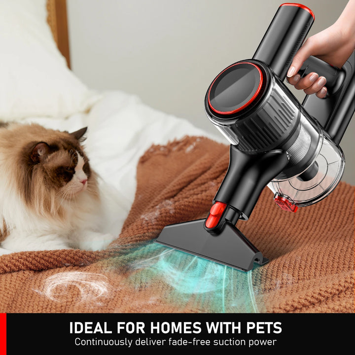 SUXIANGVAC Cordless Handheld Vacuum Cleaner – 1400W with HEPA Filter and LCD Display