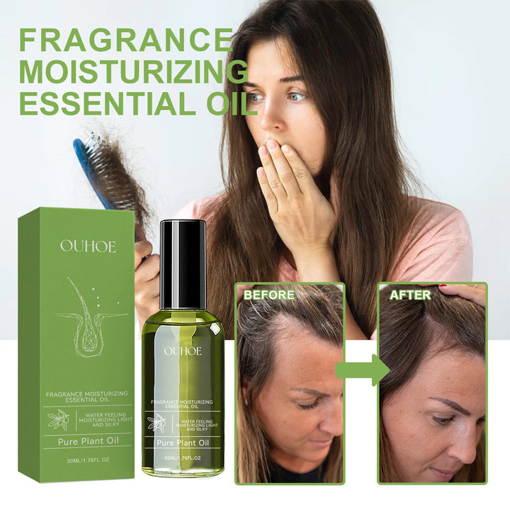 Ouhoe 100ml Ginseng Hair Growth Spray Repair Dry Frizzy Hair Oil Avocado Moisturize Hair Mask Nourish Scalp  Anti Hair Loss Mist