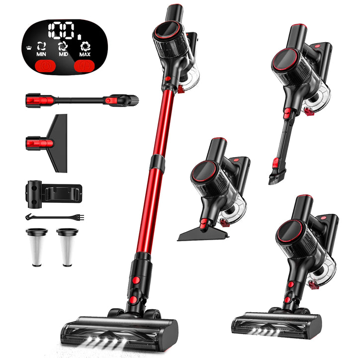 SUXIANGVAC Cordless Handheld Vacuum Cleaner – 1400W with HEPA Filter and LCD Display