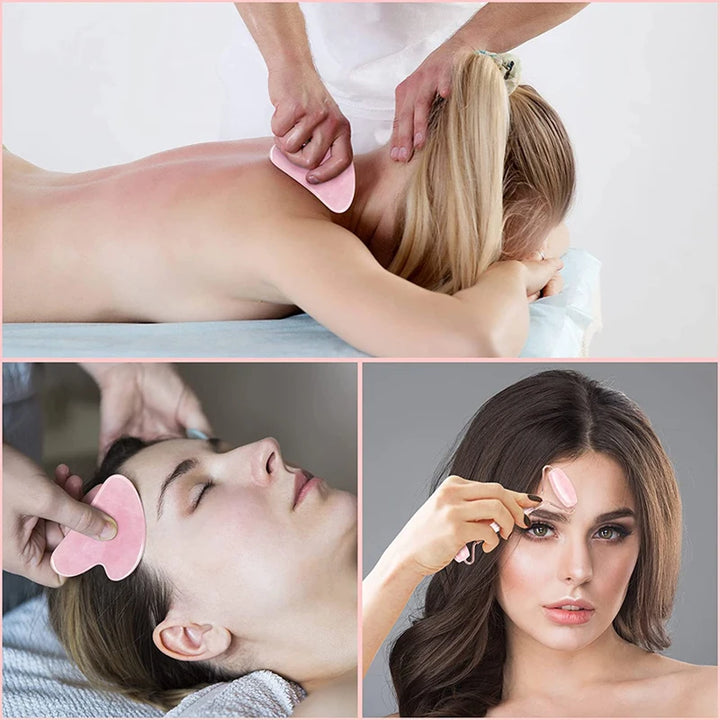 Facial Massage Kit – Rose Quartz Roller & Gua Sha
