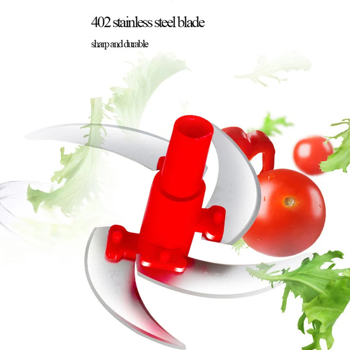Mixer Food Processor Kitchen Manual Egg Blender Meat Grinder Vegetable Chopper Shredder Stainless Steel Blade Cutter Mincer