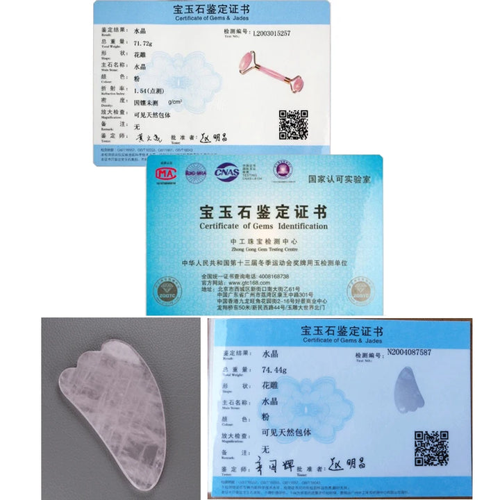 Facial Massage Kit – Rose Quartz Roller & Gua Sha