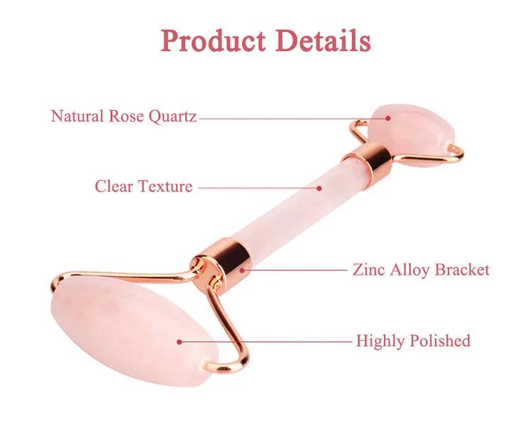 Facial Massage Kit – Rose Quartz Roller & Gua Sha