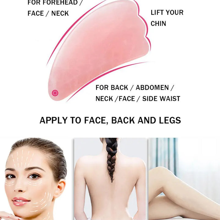 Facial Massage Kit – Rose Quartz Roller & Gua Sha