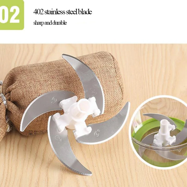 Mixer Food Processor Kitchen Manual Egg Blender Meat Grinder Vegetable Chopper Shredder Stainless Steel Blade Cutter Mincer