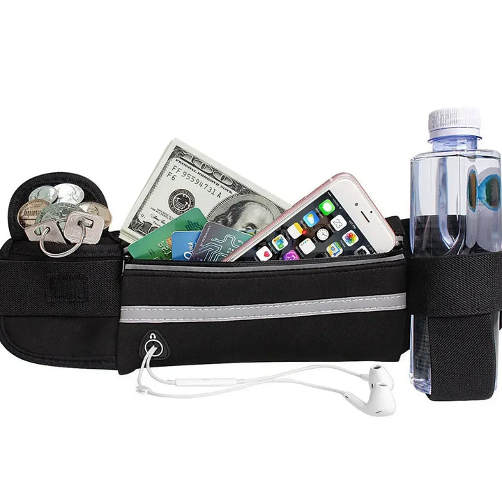 Unisex Multifunctional Sports Waist Bag – Waterproof, with Phone and Bottle Holder | Running and Cycling