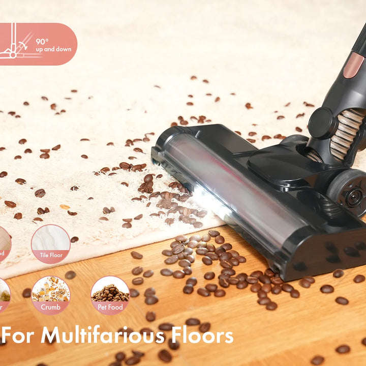 Homeika Portable Vacuum Cleaner with LCD Display, 3 Modes, 1–2 L Capacity, 110–240 V