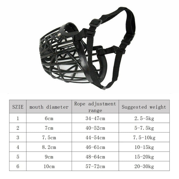 Pet Dog Muzzles Adjustable Breathable Soft Comfy Dogs Mouth Muzzle Mask for Small Medium Large Dogs Stop Biting Barking Chewing