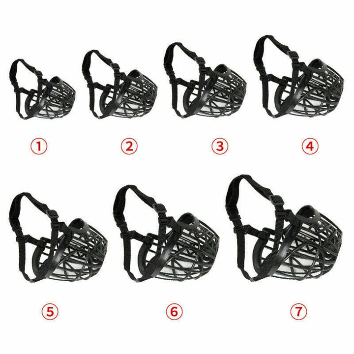 Pet Dog Muzzles Adjustable Breathable Soft Comfy Dogs Mouth Muzzle Mask for Small Medium Large Dogs Stop Biting Barking Chewing