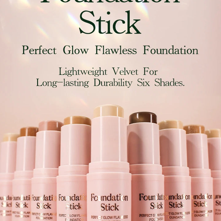Foundation Stick - Matte Finish, Blendable Cream Formula with Natural Glow, Long-Lasting, Waterproof, Easy-to-Use Makeup