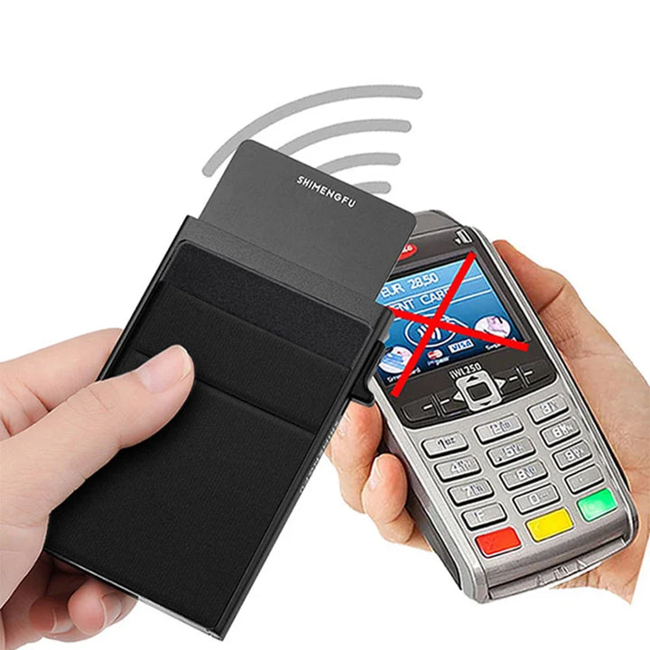 Men's Metal Card Holder – Business Style Slim RFID Wallet