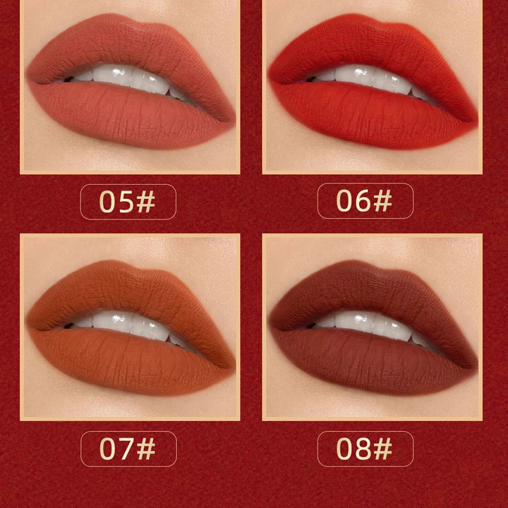 Lip-shaped lipstick seal Sip into makeup lazy blush lipstick Matte makeup effect Moisturizing lip gloss Waterproof non-stick cup