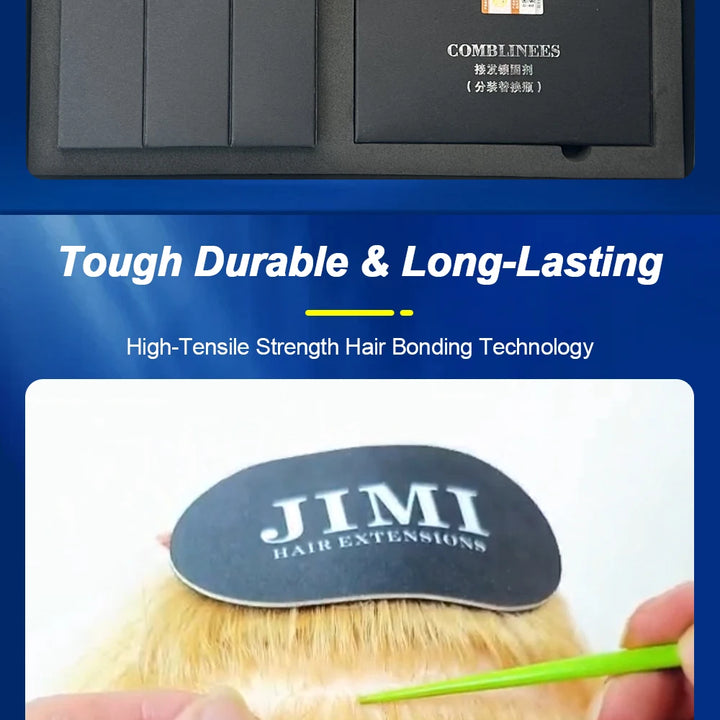 Comblinees Salon Grade Hair Extension Tool Set Fast Curing Agent for Comb Line System No Trace Extensions Easy Application Kits