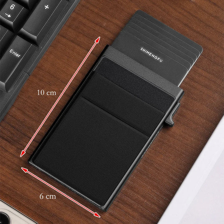 Men's Metal Card Holder – Business Style Slim RFID Wallet