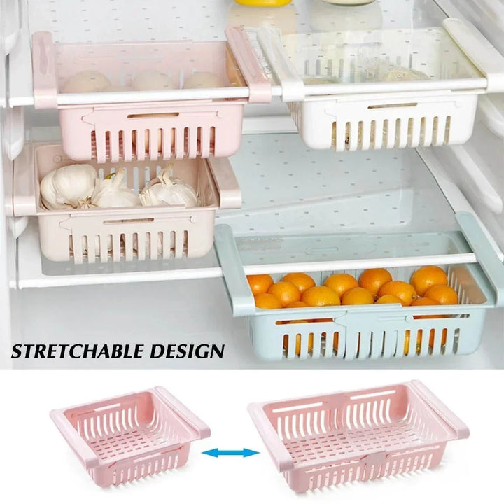 Sliding Refrigerator Basket – Adjustable