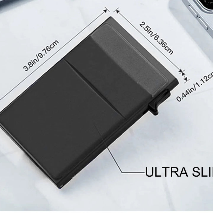 Men's Metal Card Holder – Business Style Slim RFID Wallet