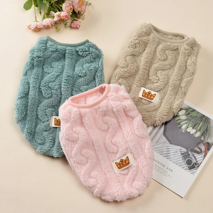 Soft Fleece Cat Jacket – Autumn/Winter Casual Style Pet Clothing | Holapet