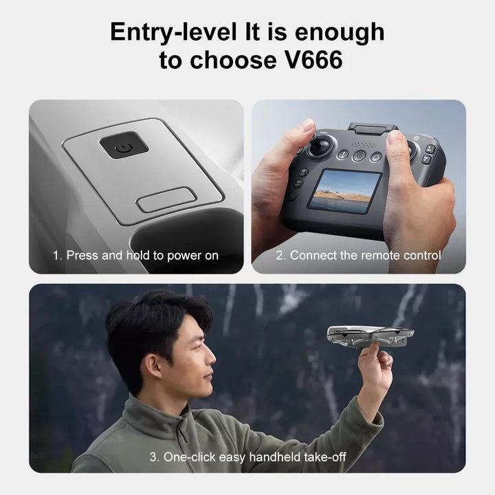 Xiaomi V666 MINI Drone 4K Professional WIFI 5G Dron Obstacle Avoidance Brushless Altitude Headless Mode RC Quadcopter FPV Toys
