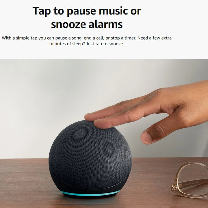 Smart Speaker with Alexa – Bluetooth 5.3, 4.1 Stereo Sound, Built-in Display