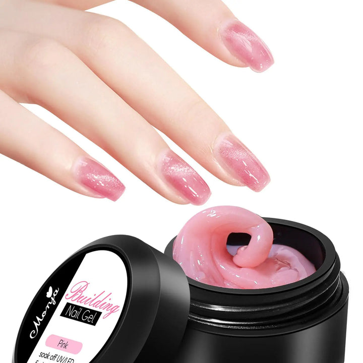 5ML Solid Builder Gel For Nails Hard Gel Extension Builder Nail Gel,Non-Sticky 3D Sculpture Diy Nail Poly Art Gel New