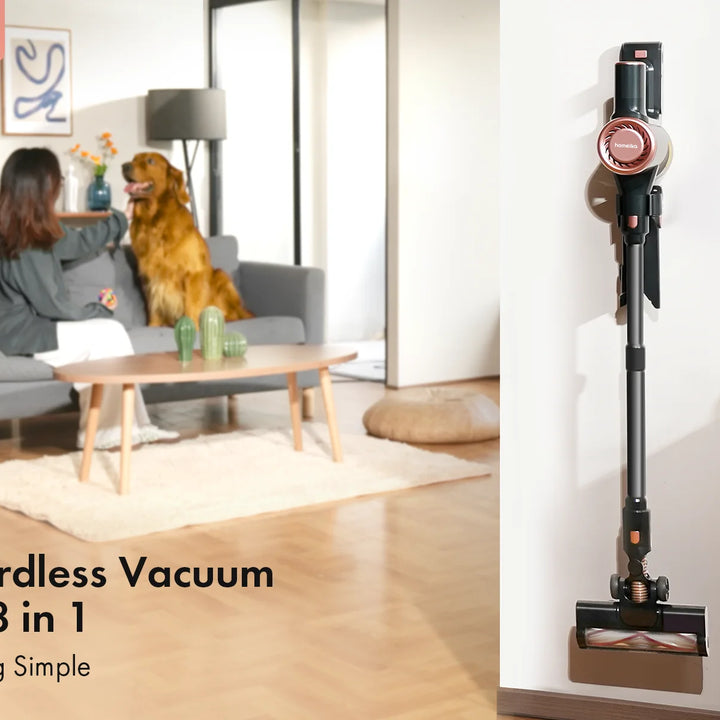 Homeika Portable Vacuum Cleaner with LCD Display, 3 Modes, 1–2 L Capacity, 110–240 V