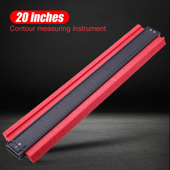 20" Contour Gauge – Tool for Molding and Profiling Tiles, Wood, and Pipes