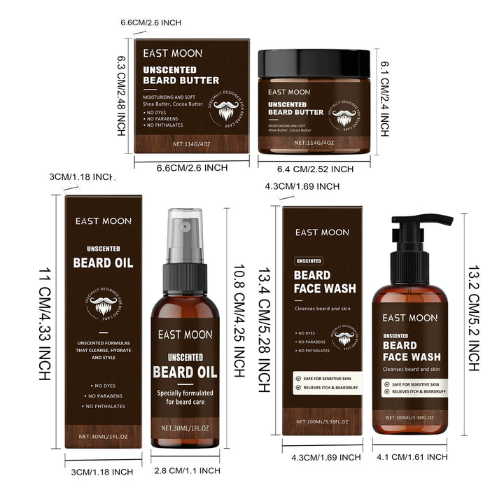 East Moon Beard Care Series Moisturize Split Ends Keep Smooth Dashing Gentlemen Regrowth Enhancer Gifts For Men Beard Growth Oil