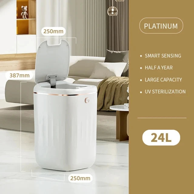 Smart Trash Can 20L – Automatic Sensor & Waterproof Lid