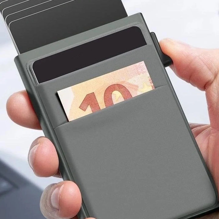 Men's Metal Card Holder – Business Style Slim RFID Wallet