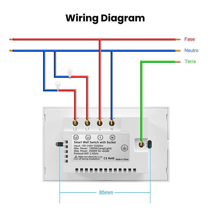 AVATTO Smart Wi-Fi Switch – Alexa & Google Compatible, SmartLife App