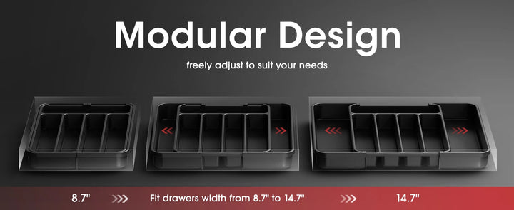 Optimize your kitchen space with this expandable cutlery drawer organizer