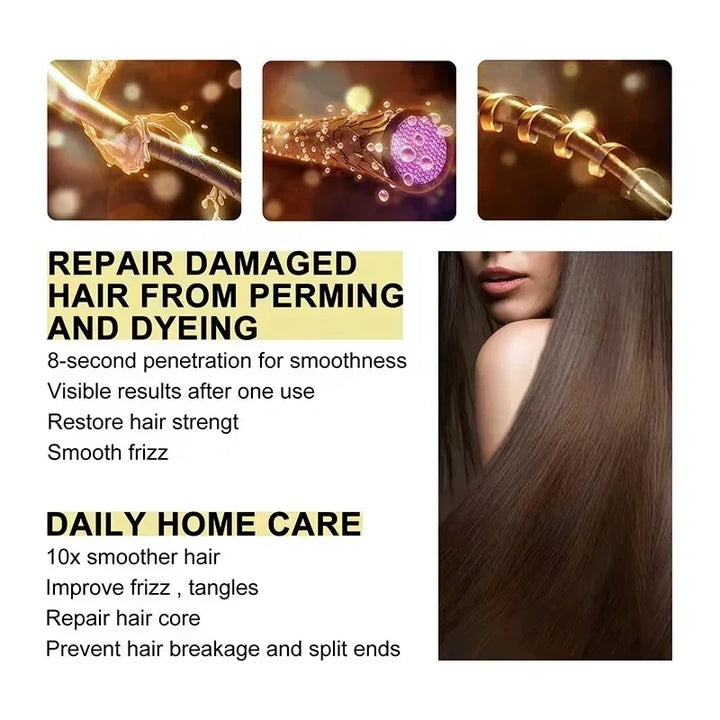 Repair Damage Frizz Tangles 5 Seconds Soft Smooth Care Natural Repair Professional Prevent Dryness Split Ends Magical Hair Mask
