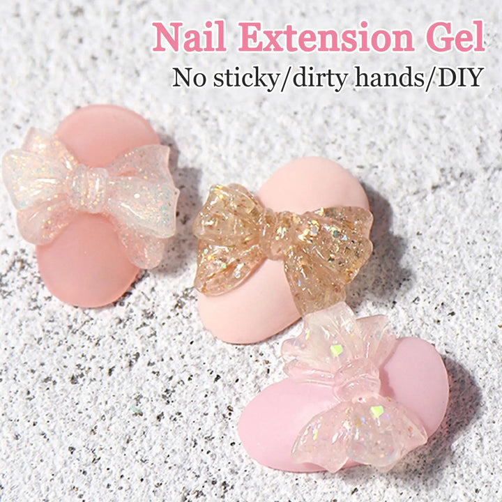 5ML Solid Builder Gel For Nails Hard Gel Extension Builder Nail Gel,Non-Sticky 3D Sculpture Diy Nail Poly Art Gel New
