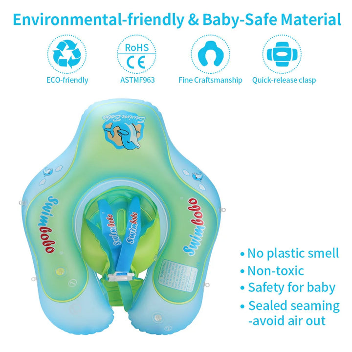 Baby Swimming Float With Canopy Inflatable Infant Ring Kids Pool Accessories Circle Bathing Summer Toys