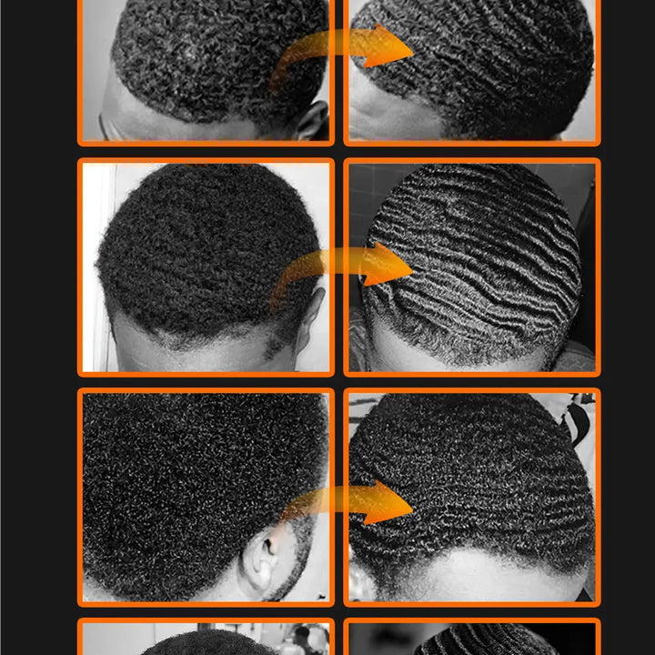 Deep Wave Control Pomade Shampoo Kit Biotin Prevent Hair Loss Edge Control Gel Sport Strong Hold Wave Hair Gel For African Men