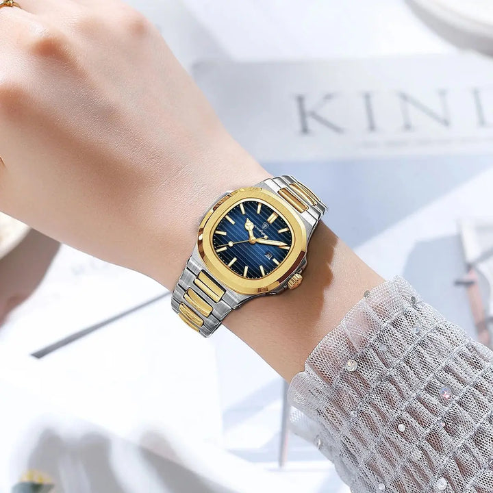 POEDAGAR Luxury Casual Quartz Watch | Waterproof, Luminous Hands, Stainless Steel Band