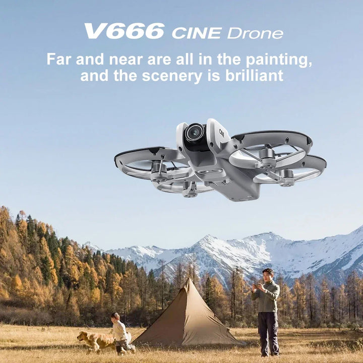 Xiaomi V666 MINI Drone 4K Professional WIFI 5G Dron Obstacle Avoidance Brushless Altitude Headless Mode RC Quadcopter FPV Toys