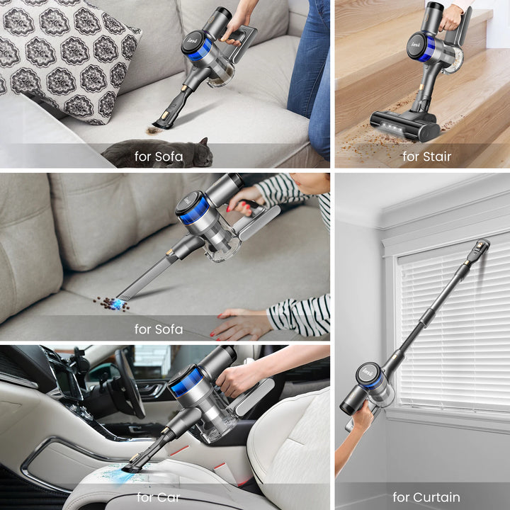 INSE 400W Cordless Handheld Vacuum Cleaner – 1–2L with Crevice Nozzle