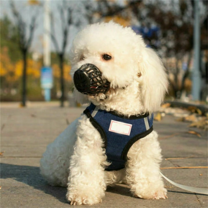Pet Dog Muzzles Adjustable Breathable Soft Comfy Dogs Mouth Muzzle Mask for Small Medium Large Dogs Stop Biting Barking Chewing