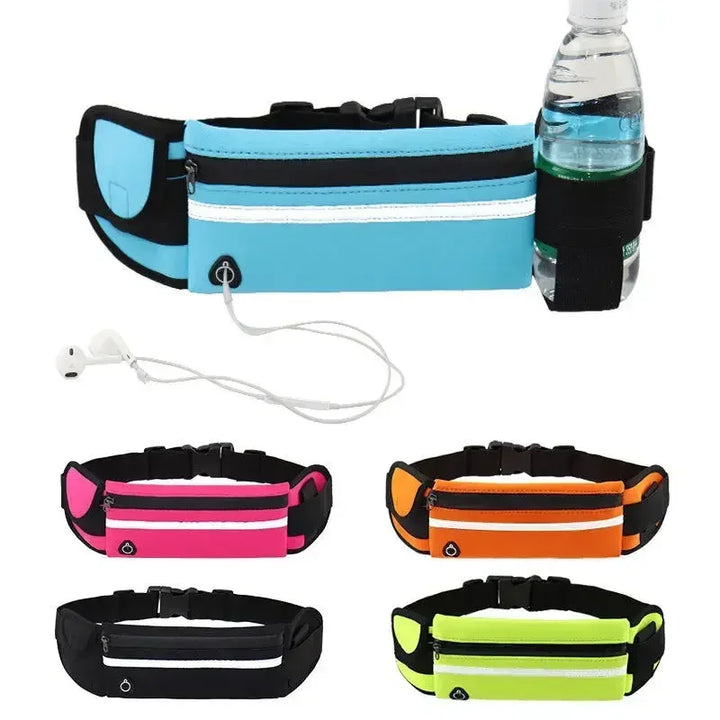 Unisex Multifunctional Sports Waist Bag – Waterproof, with Phone and Bottle Holder | Running and Cycling