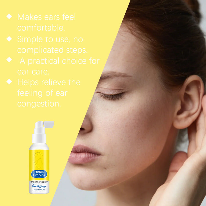 Tinnitus Relief Spray Improve Listening Soothing Ear Itchy Discomfort Hearing Loss Cleaning Earwax Blockage Otitis Care Spray