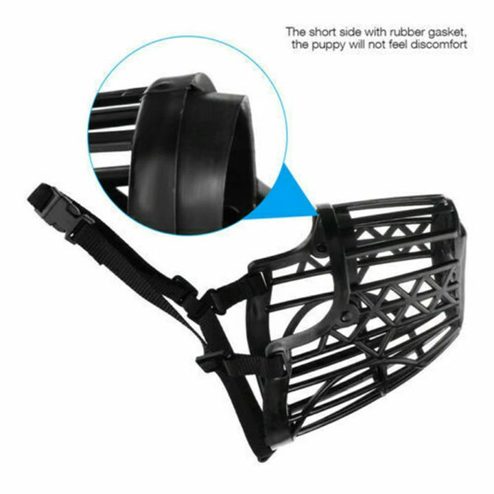 Pet Dog Muzzles Adjustable Breathable Soft Comfy Dogs Mouth Muzzle Mask for Small Medium Large Dogs Stop Biting Barking Chewing