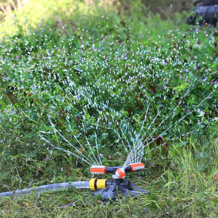 1pcs Adjustable 360° Automatic Rotating Sprinklers Automatic Watering Nozzles for Lawns Irrigation Devices Gardens Agriculture